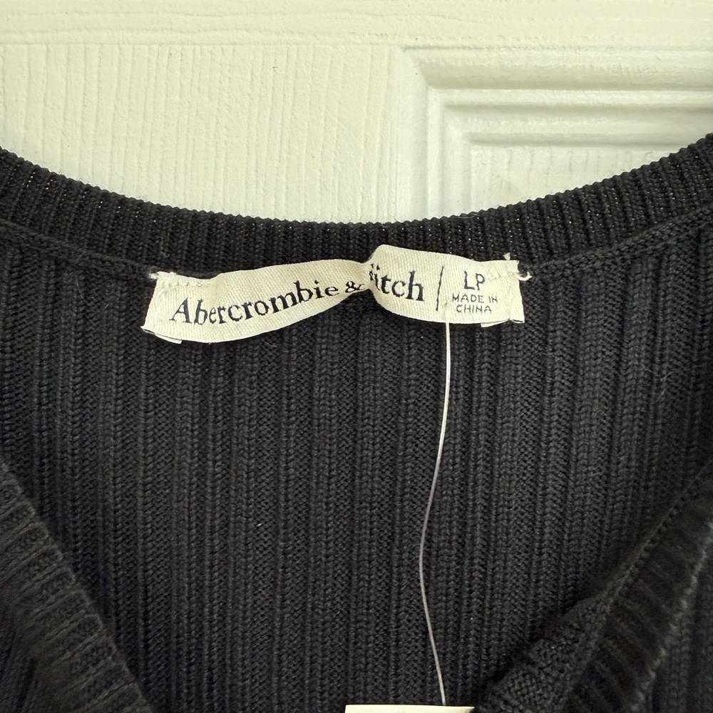 Abercrombie & Fitch Black Ribbed Maxi Dress - Picture 2 of 3